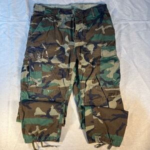 Vintage 1988 Woodland camo pants